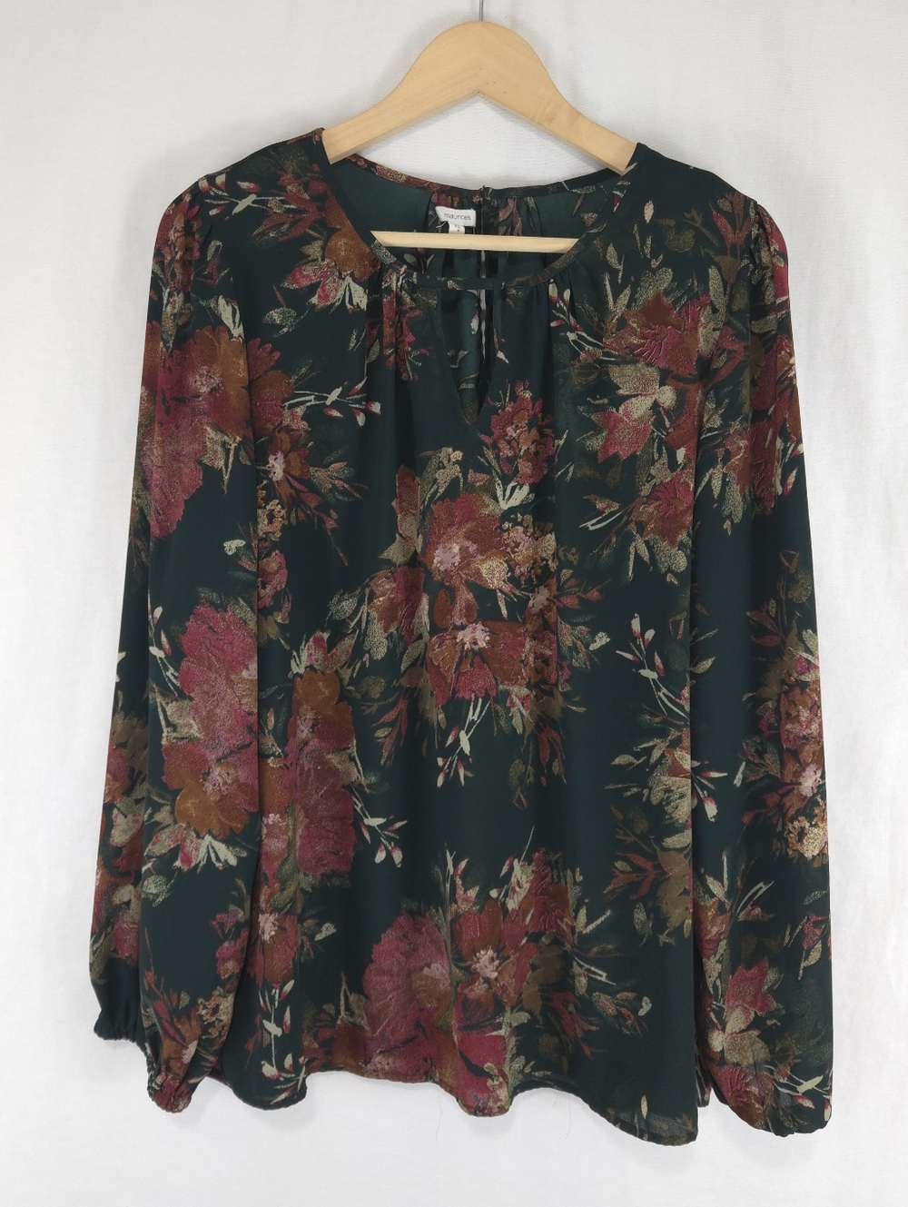 Maurices Women's Leighton Floral Long Sleeve Blouse